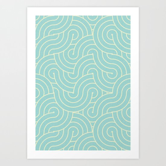 SWIRL / breeze Art Print