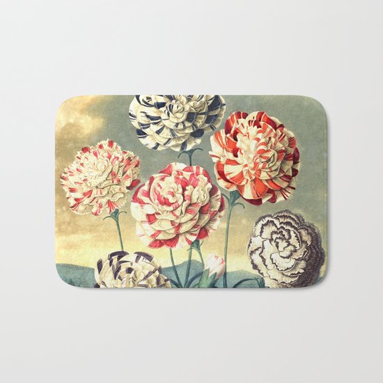 Carnations : New Illustration Of The Sexual System Bath Mat