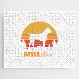 Boxer Dog Mom Vintage Retro Jigsaw Puzzle