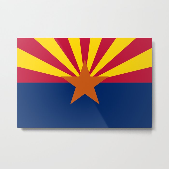 Arizona flag Metal Print