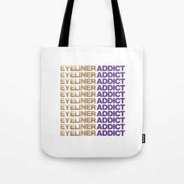 Haute Leopard Eyeliner Addict Stylish Graphic Tote Bag
