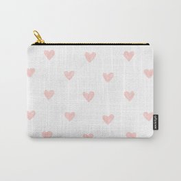 Pink hearts watercolor Carry-All Pouch | Paint, Illustration, Aquarel, Painting, Waterpaint, Pop Art, Curated, Ink, Acrylic, Pattern 