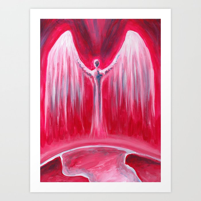 angel demon painting