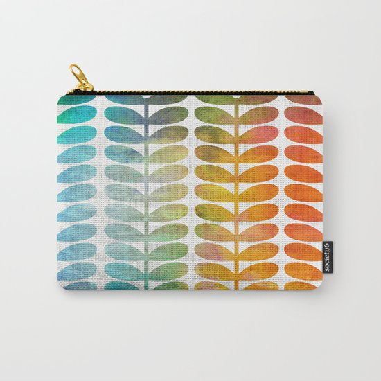 Colorful Leaves from Blue to Orange Carry-All Pouch