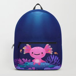 Coral axolotl Backpack