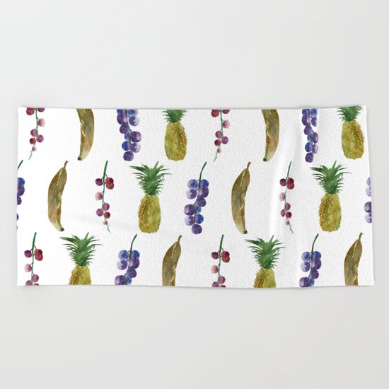 Summer Fruit Pattern Beach Towel