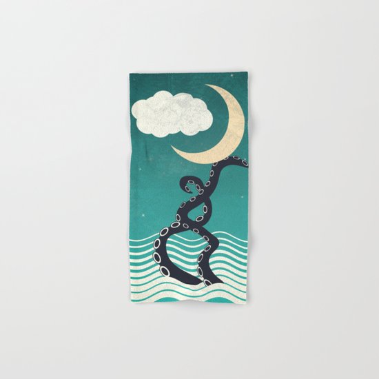The octopus and the sea II (a lullaby) Hand & Bath Towel