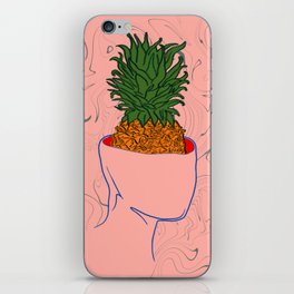 Pineapples are in my head iPhone Skin