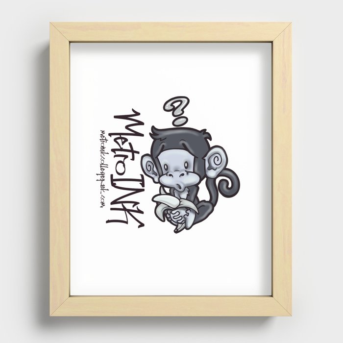Cheeky Monkey MetroINK Recessed Framed Print