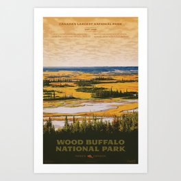 Wood Buffalo National Park Art Print