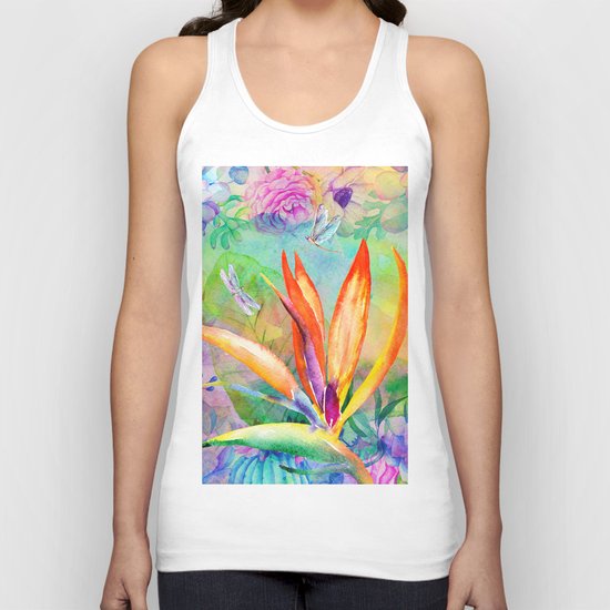 Bird of paradise i Unisex Tank Top