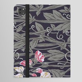 William Morris Sweet pea Pattern,decorative,Vintage,Floral,Leaves,Art Nouveau,Arts And Crafts,Nature,Botanical, iPad Folio Case
