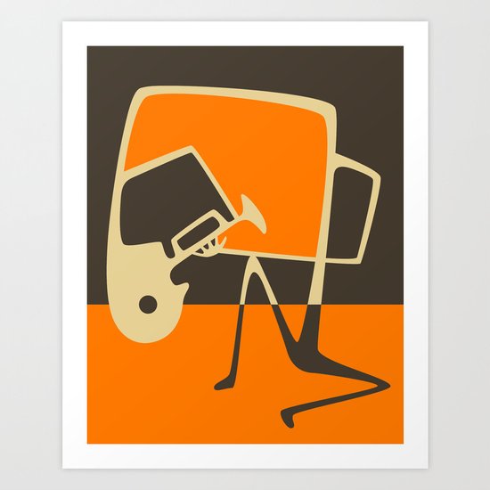 Blues Horn Art Print