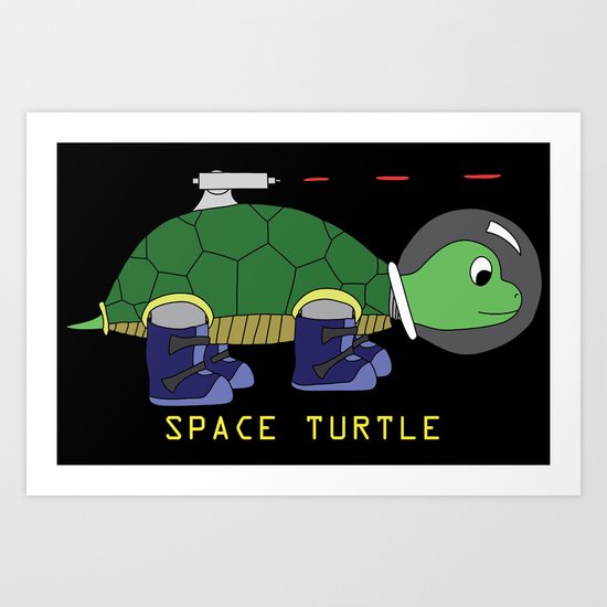 Space Turtle Art Print