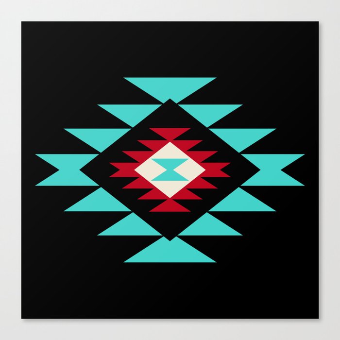 Southwest Geometric Indian Tribal Pattern Art Print by