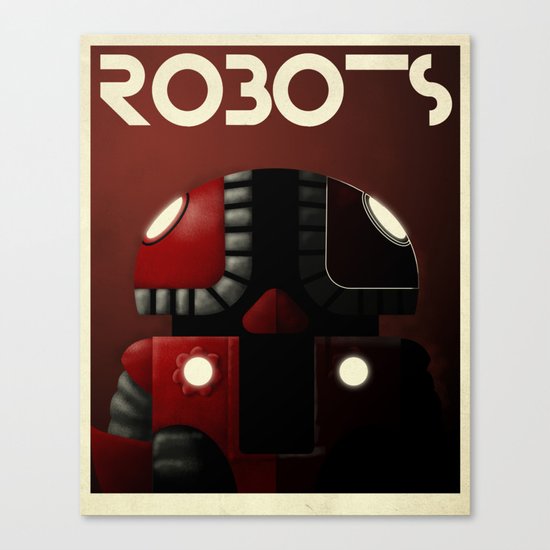 Robots - Bibop Canvas Print