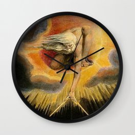 The Ancient Of Days Painting William Blake Wall Clock