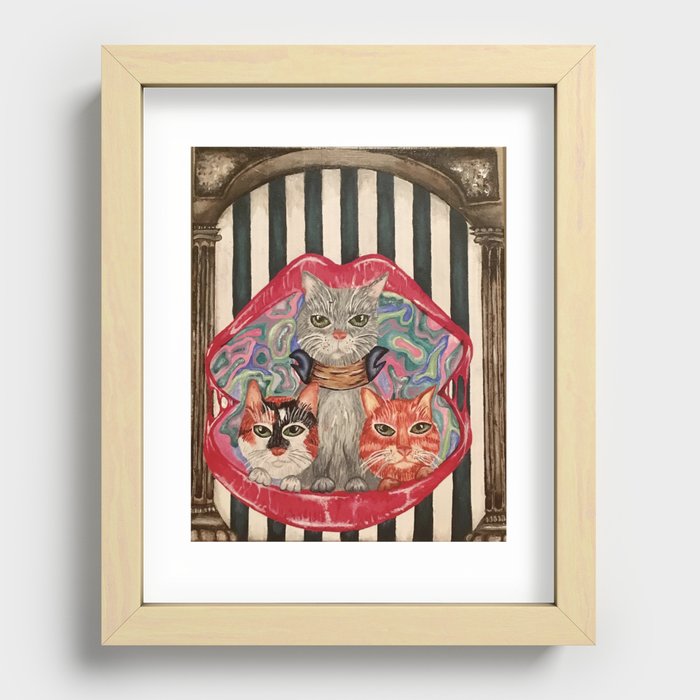 My Cats  Recessed Framed Print