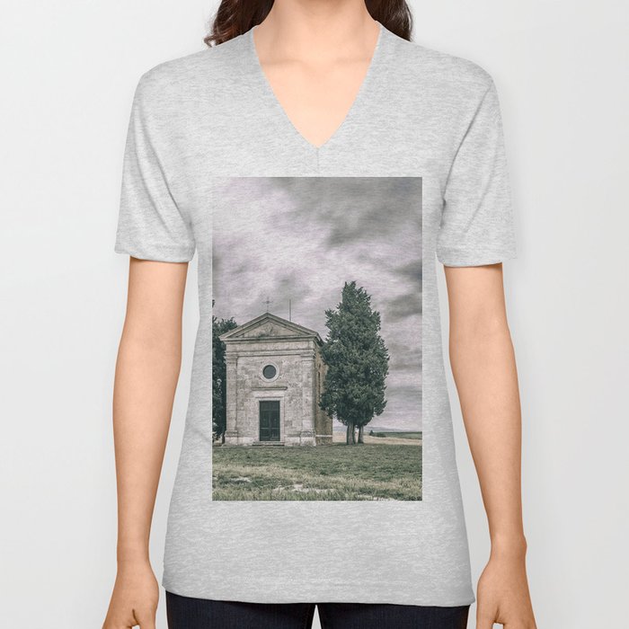 Cappella della Madonna di Vitaleta V Neck T Shirt