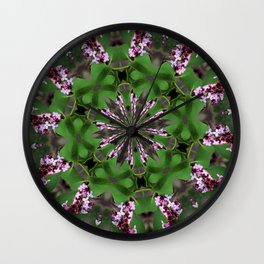 Kaleidoscope - Lilacs Wall Clock