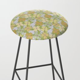 muted pastel pink yellow green flowering dogwood symbolize rebirth and hope Bar Stool