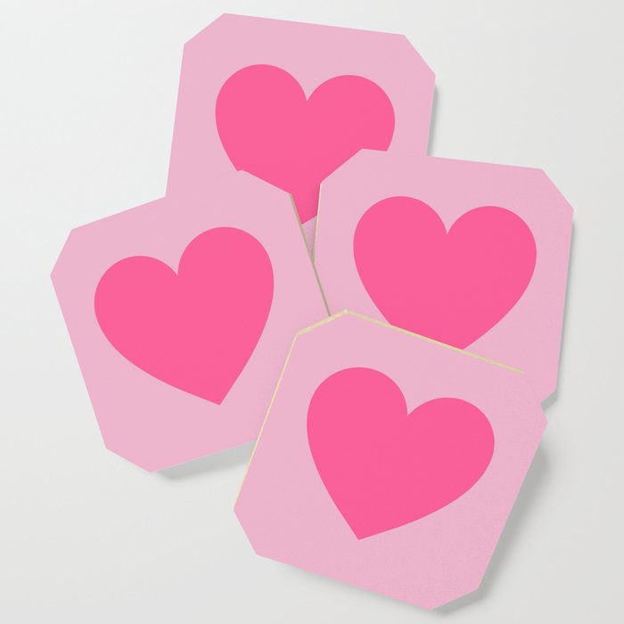 Pink Heart Coaster