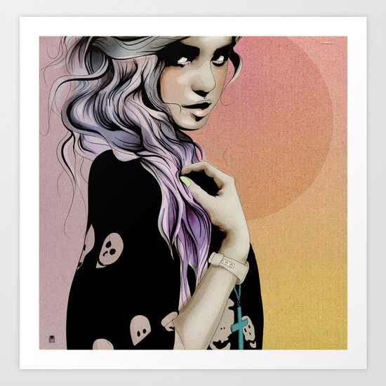LOVE AT FIRST FIGHT Art Print