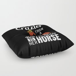 Barrel Racing Horse Racer Saddle Rodeo Floor Pillow