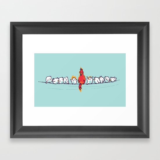 That new guy turns out to be a disaster Framed Art Print