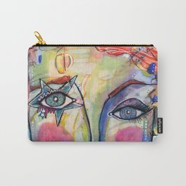 Star Struck Abstract Face portrait  Carry-All Pouch