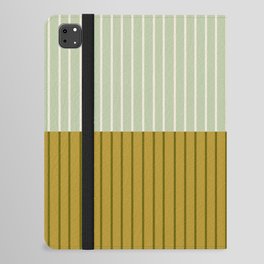 Color Block Lines XXI Moss iPad Folio Case