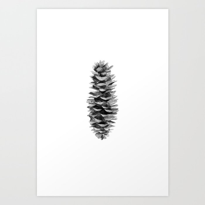 Discover the motif MONOCHROME FIR CONE. by Art by ASolo as a print at TOPPOSTER