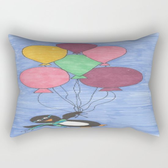 When Penguins Fly Rectangular Pillow