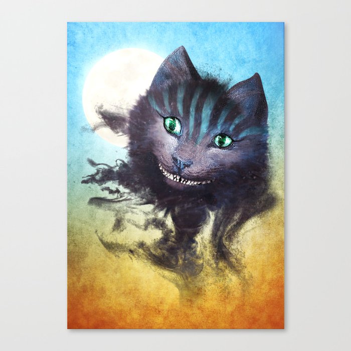 Cheshire Cat Canvas Print By Diogoverissimo Society6