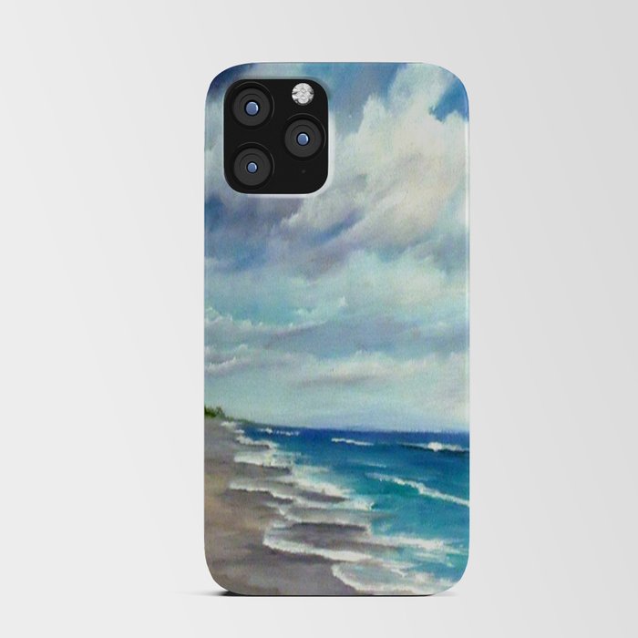 Summer Showers Seascape iPhone Card Case