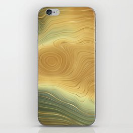 Gold Abstract Agate 16 iPhone Skin