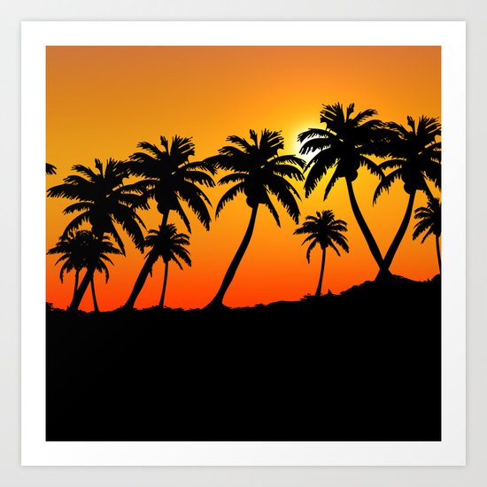 Palm tree Art Print
