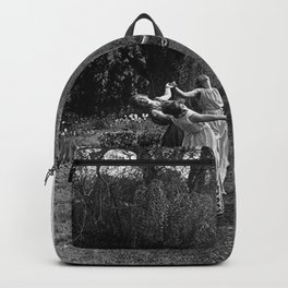 Circle Of Witches, Natchez Trace Vintage Women Dancing black and white photograph - photography - photographs Backpack