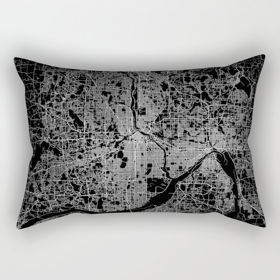 minneapolis map Rectangular Pillow