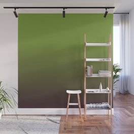OMBRE GREEN & CHOCOLATE  Wall Mural