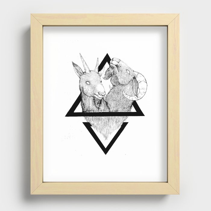 TWINS Recessed Framed Print