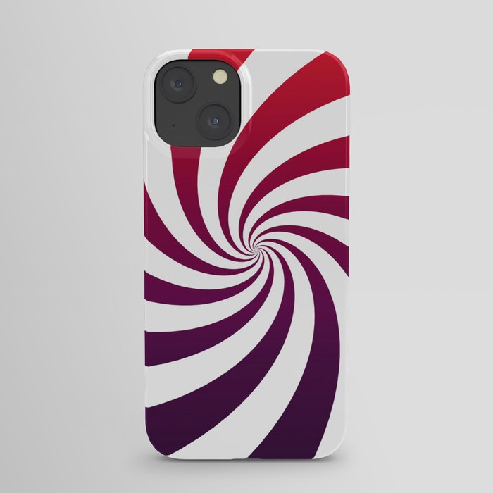 Red 60's Swirl iPhone Case