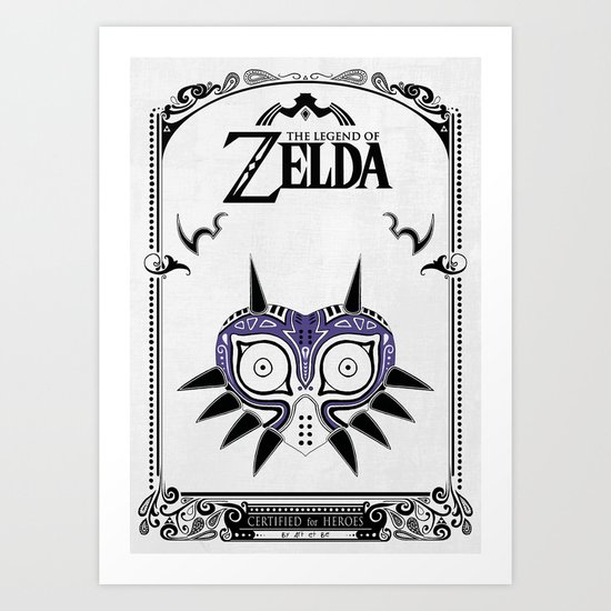 Zelda legend - Majora's mask Art Print