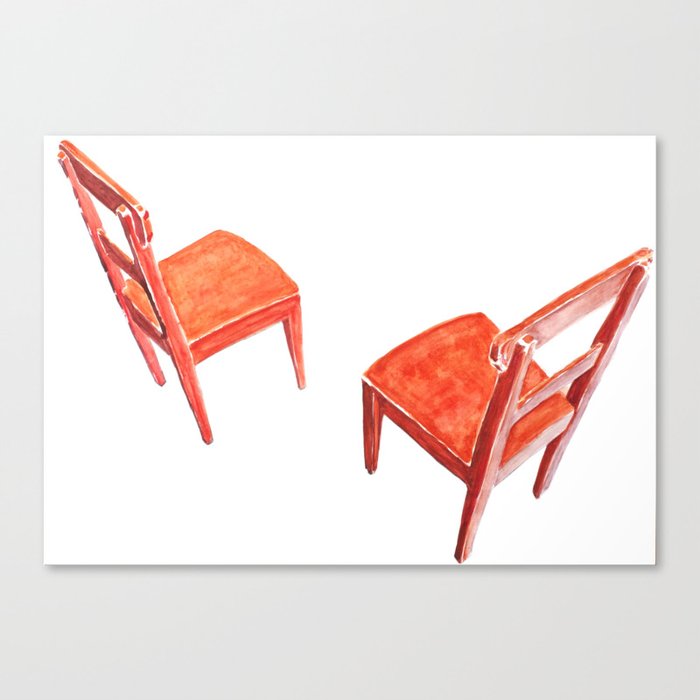 Red Chairs Canvas Print