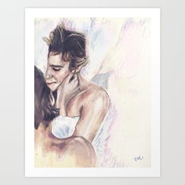 Baby Come Lie with Me Art Print