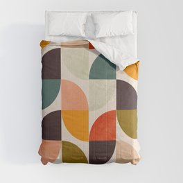 bauhaus mid century geometric shapes 9 Comforter