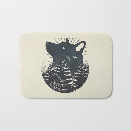 Craving wanderlust Bath Mat