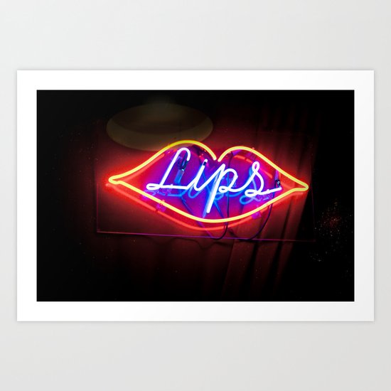 Lips Art Print