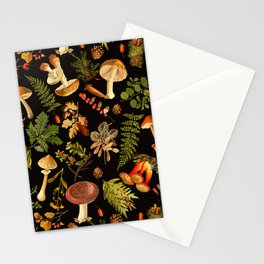 Vintage & Shabby Chic - Autumn Harvest Black Stationery Card