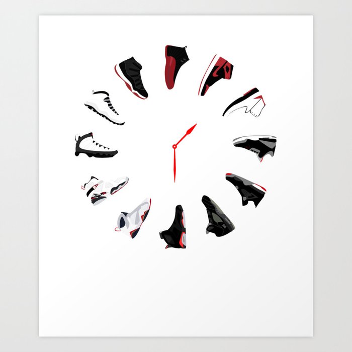 Sneaker Clock Art Print